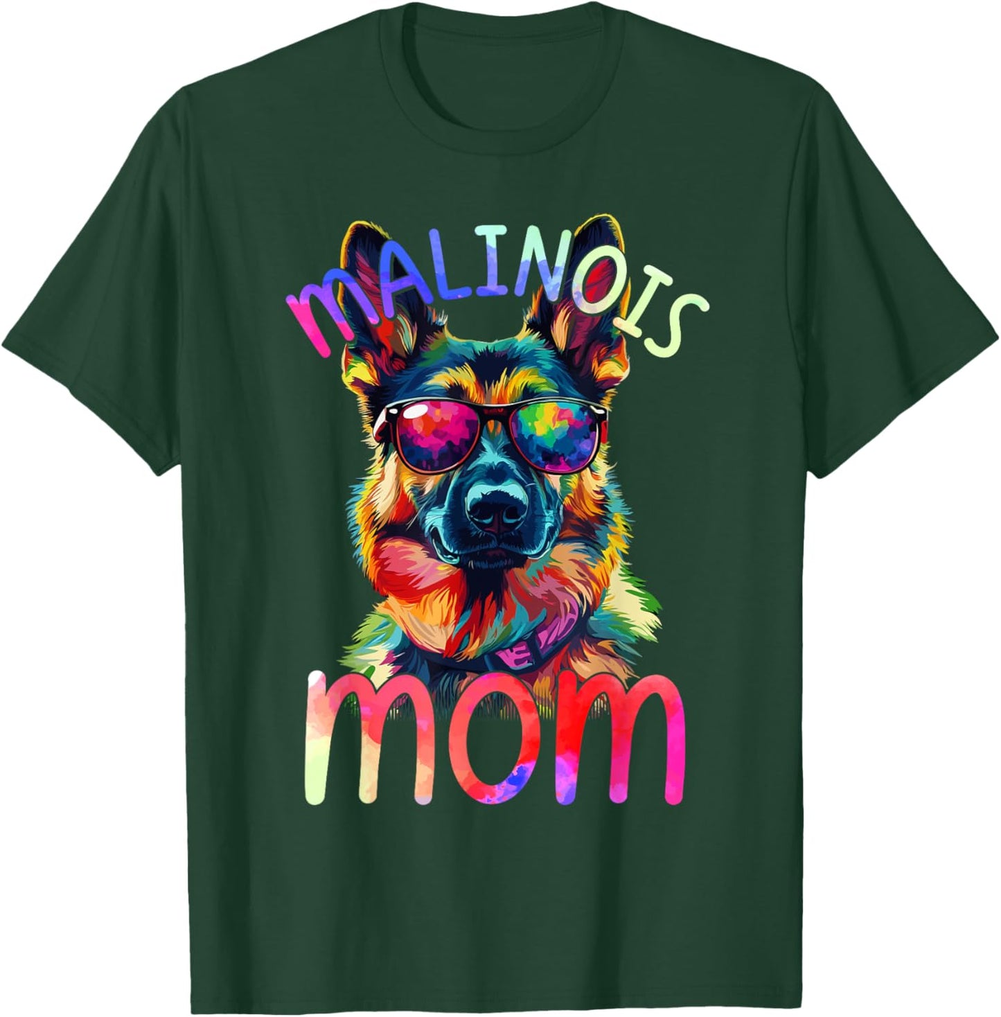 Belgique Malinois Lovers Pop Art Femmes Belgique Malinois Mom T-Shirt - T-Shirt | Forest
