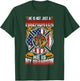 My Grandson Is A Firefighter Proud Grandma Grandpa Gift T-Shirt - T-Shirt | Forest