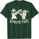 Vintage Evolve This Jesus And Darwin 3 T-Shirt - T-Shirt | Forest