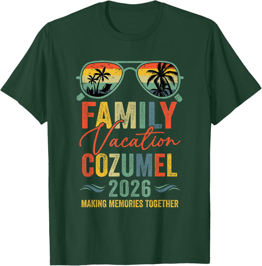 Cozumel Vacation 2026 Matching Family Group Summer T-Shirt - T-Shirt | Forest