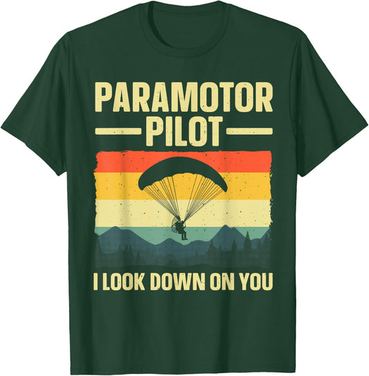 Funny Paramotor Art Women Paraglider Paramotor Lover T-Shirt - T-Shirt | Forest