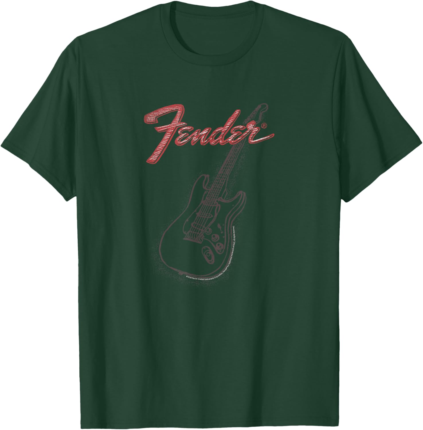 Fender Stencil Fender T-Shirt - T-Shirt | Forest