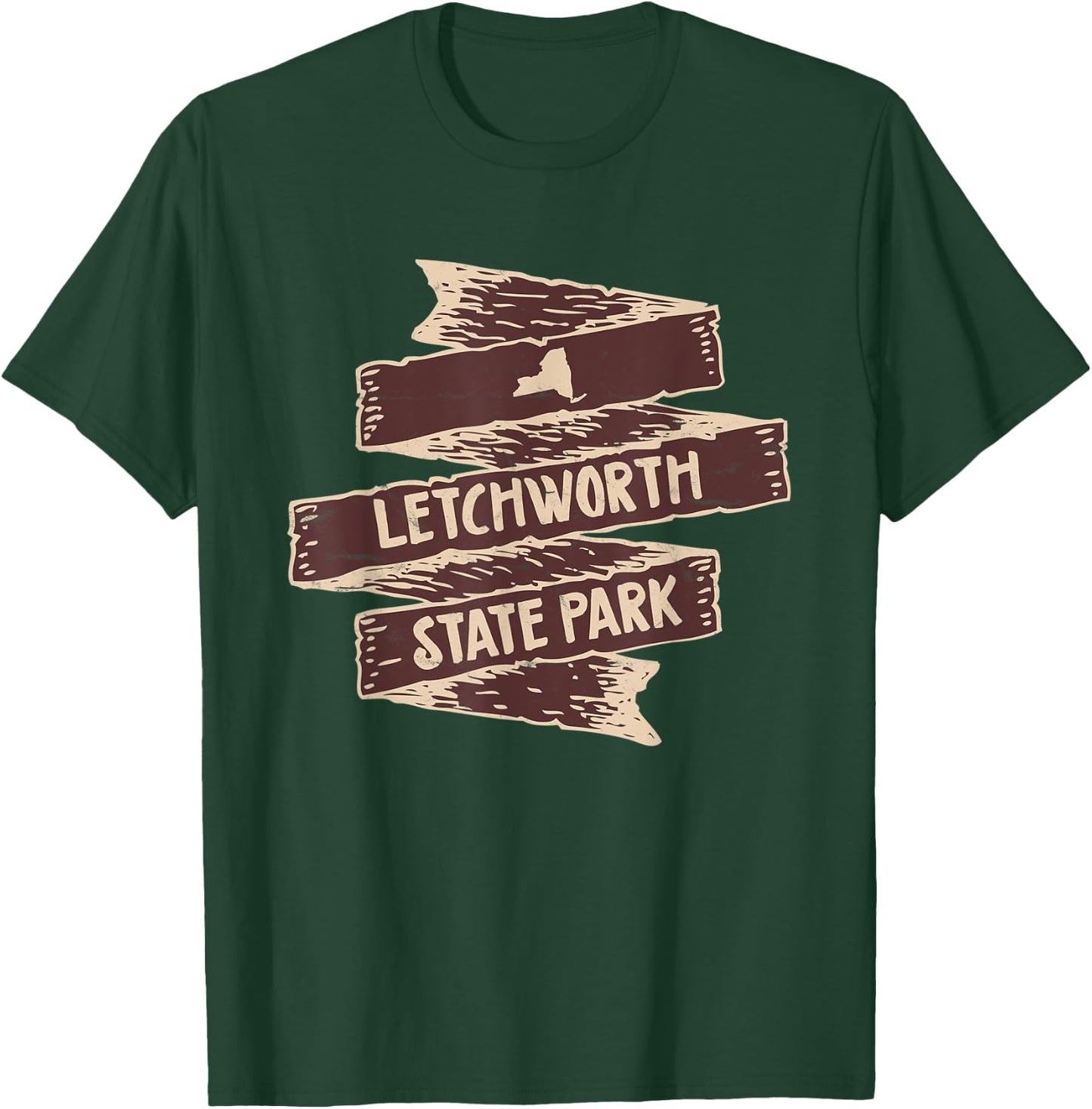 Letchworth State Park New York Genessee River NY Waterfalls T-Shirt - T-Shirt | Forest