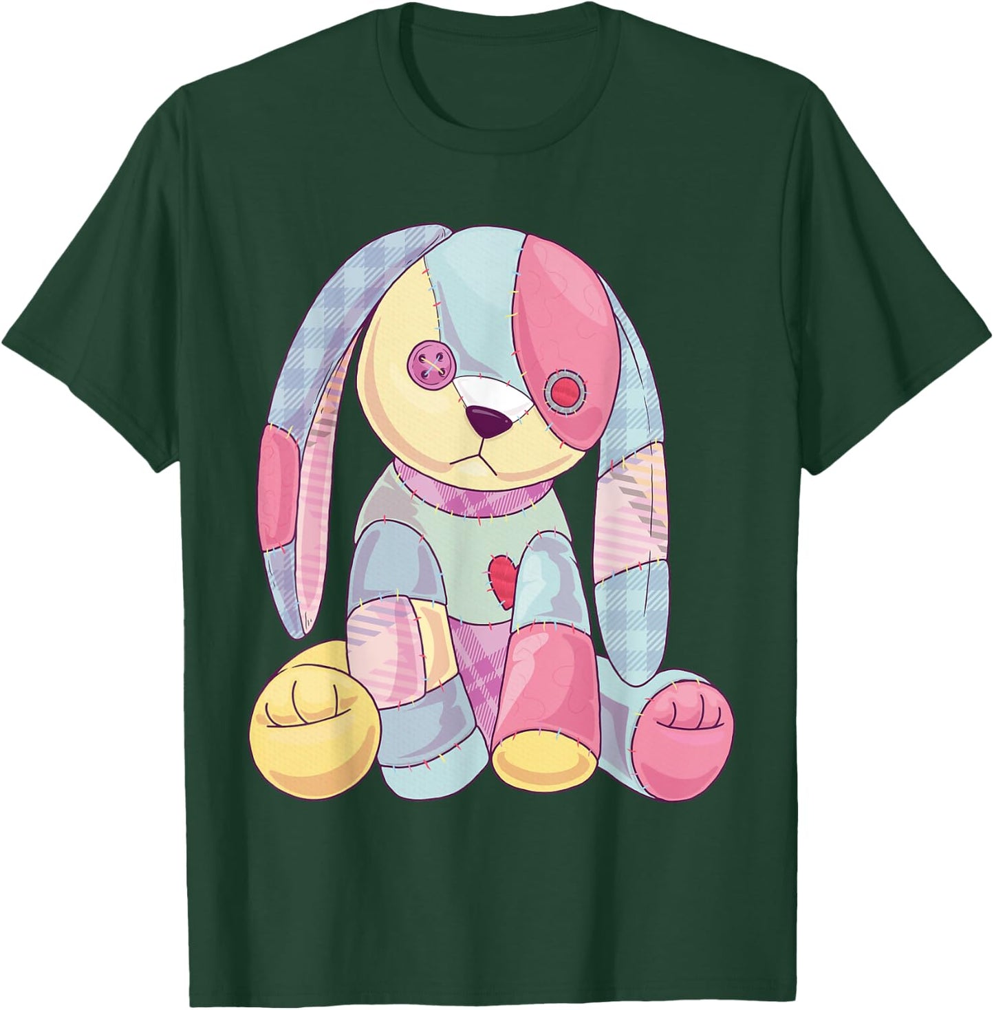 Pastel Goth Shirt Creepy Cute Witchy Bunny Aesthetic Rabbit T-Shirt - T-Shirt | Forest