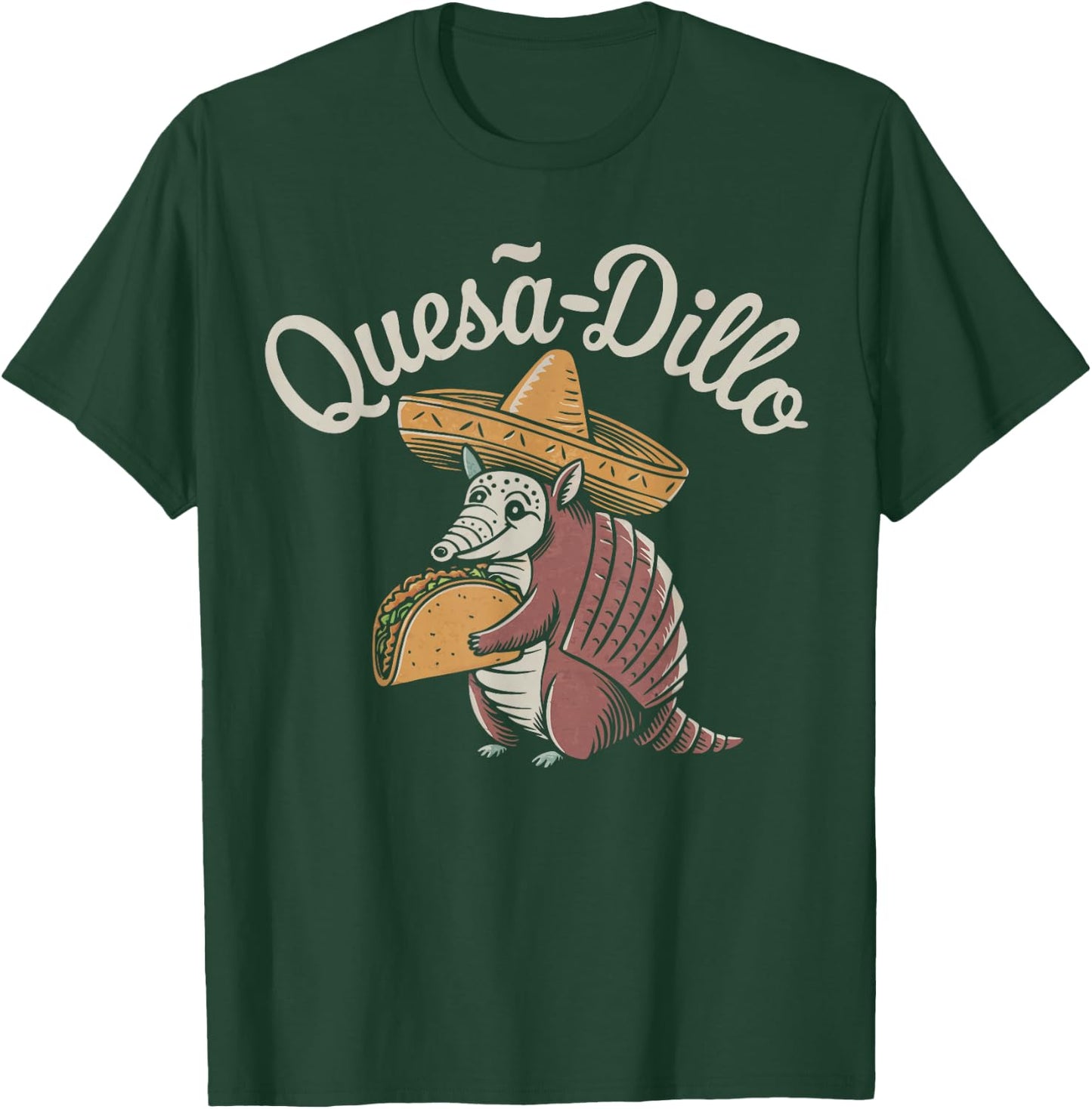 Funny Armadillo Quesadilla T-Shirt - T-Shirt | Forest