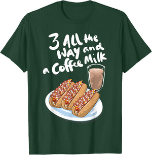 Funny Hot Weiner T Shirt Coffee Milk Rhode Island Lover Gift T-Shirt - T-Shirt | Forest