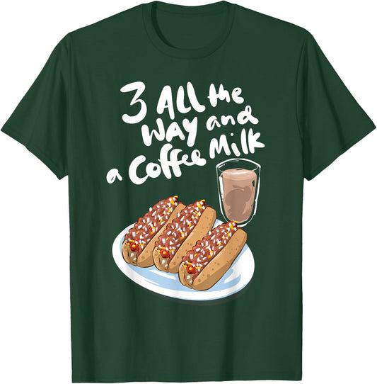 Funny Hot Weiner T Shirt Coffee Milk Rhode Island Lover Gift T-Shirt - T-Shirt | Forest