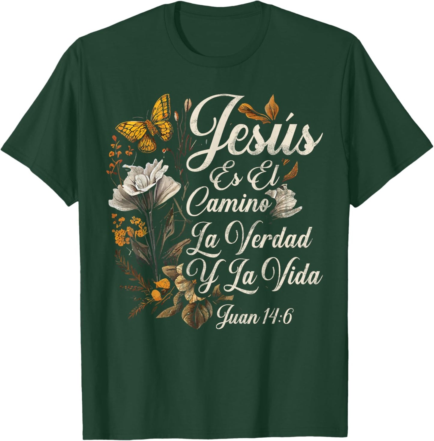 Christian Spanish Español Cristianos Religious Jesus God T-Shirt - T-Shirt | Forest