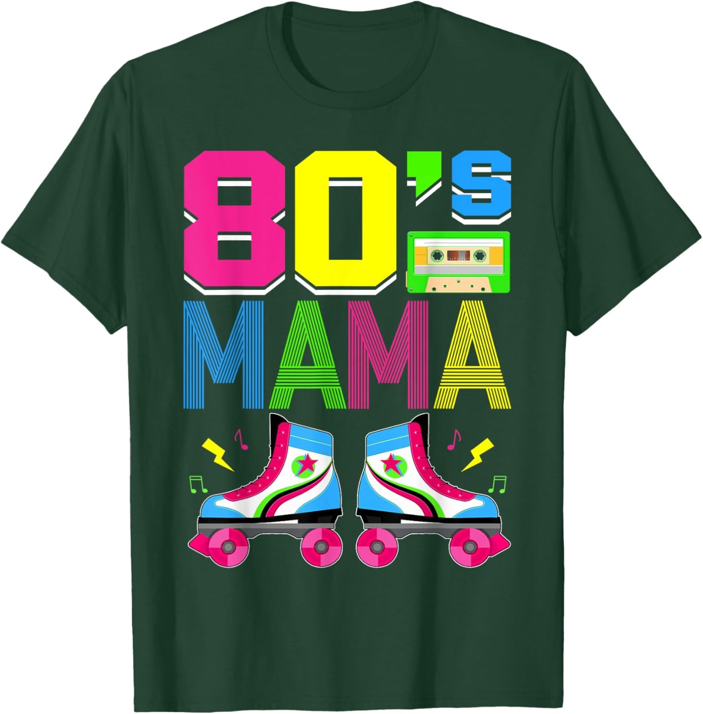Retro Groovy 80's Mama 1980s 80s Mama Mothers Day Women T-Shirt - T-Shirt | Forest