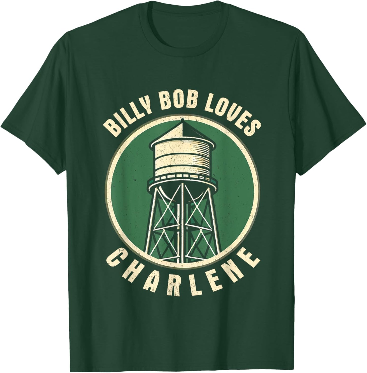 Valgory Limited Billy Bob Loves Charlene Funny Gifts Lover Heart T-Shirt - T-Shirt | Forest