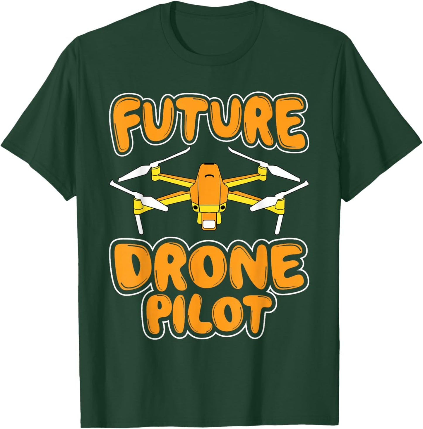 Future Drone Pilot - Drone Operator in Training Quadcopter T-Shirt - T-Shirt | Forest