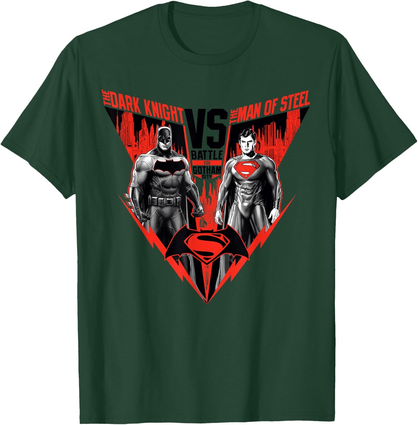 DC Batman V Superman Poster Match T-Shirt - T-Shirt | Forest