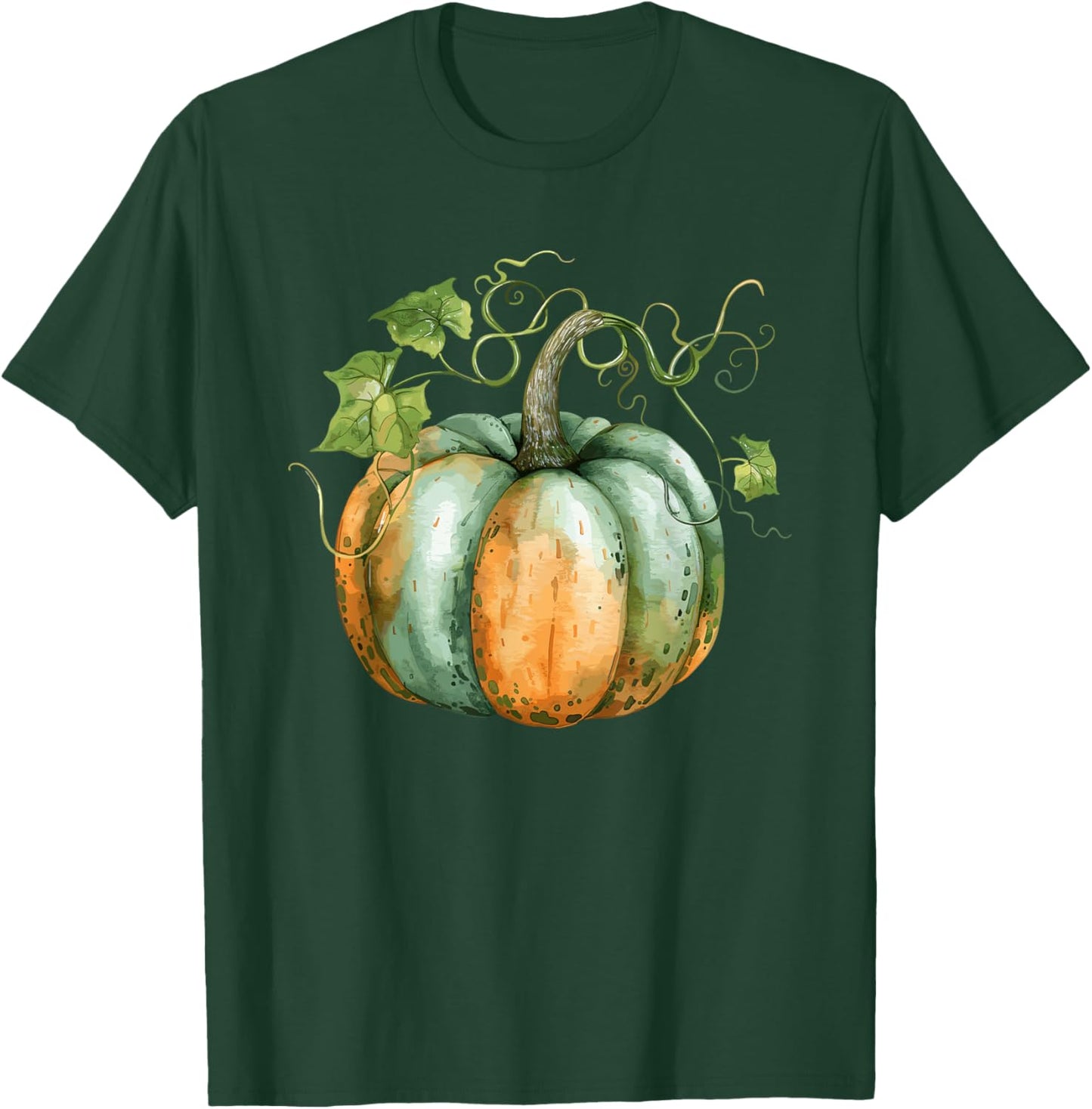 Vintage Pumpkin Autumn Harvest Fall Thanksgiving Design T-Shirt - T-Shirt | Forest