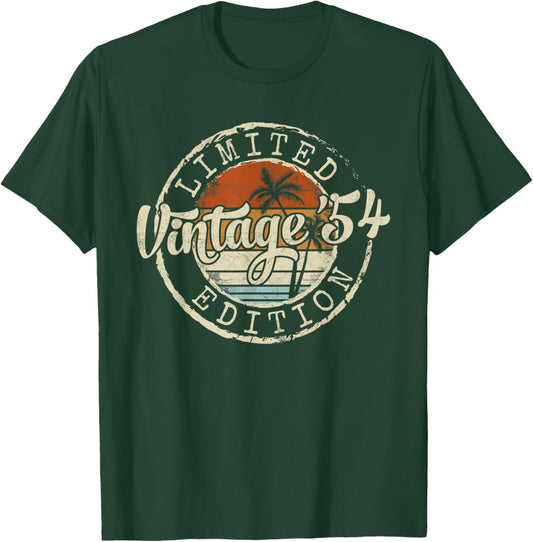Vintage 1954 71st Birthday Gifts Women 71 Year Old T-Shirt - T-Shirt | Forest