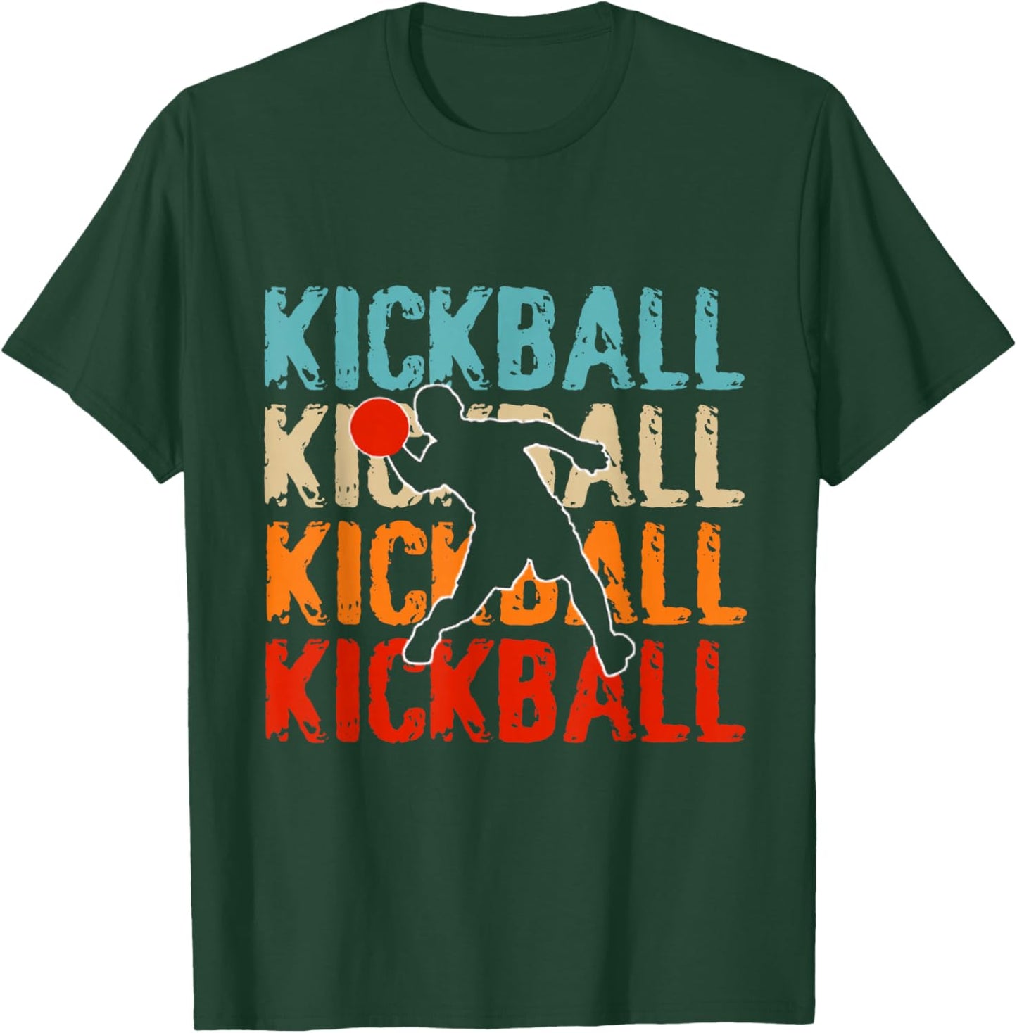 Love kickball men Shirt kickball Lovers and girls T-Shirt - T-Shirt | Forest