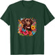 Chocolate Lab Dog Flowers Women Shirt T-Shirt - T-Shirt | Forest