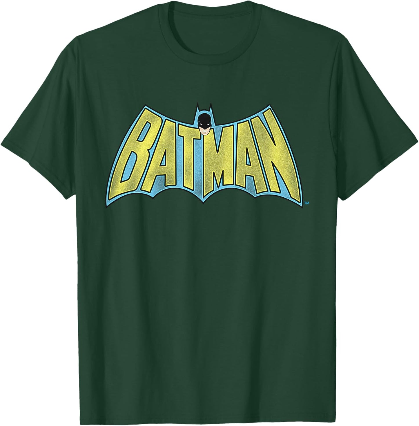 Kids DC Comics Batman Vintage Bold Text Logo T-Shirt - T-Shirt | Forest