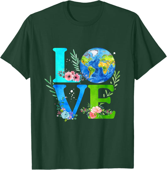 Love World Earth Day 2020 Environmental T-Shirt - T-Shirt | Forest