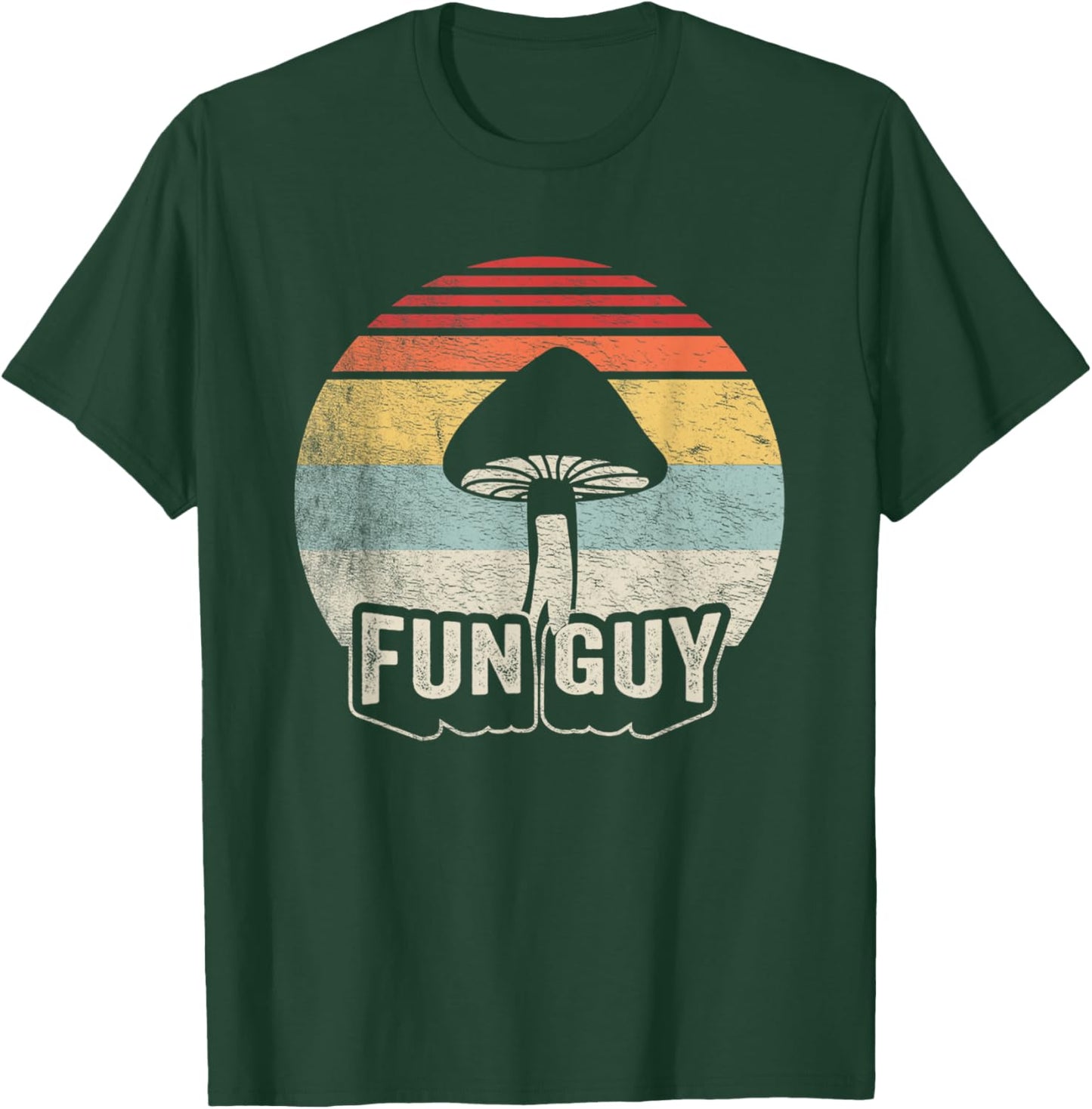 Vintage Funguy Fungi Funny Mushroom Fungi Shirt Fun Guy T-Shirt - T-Shirt | Forest