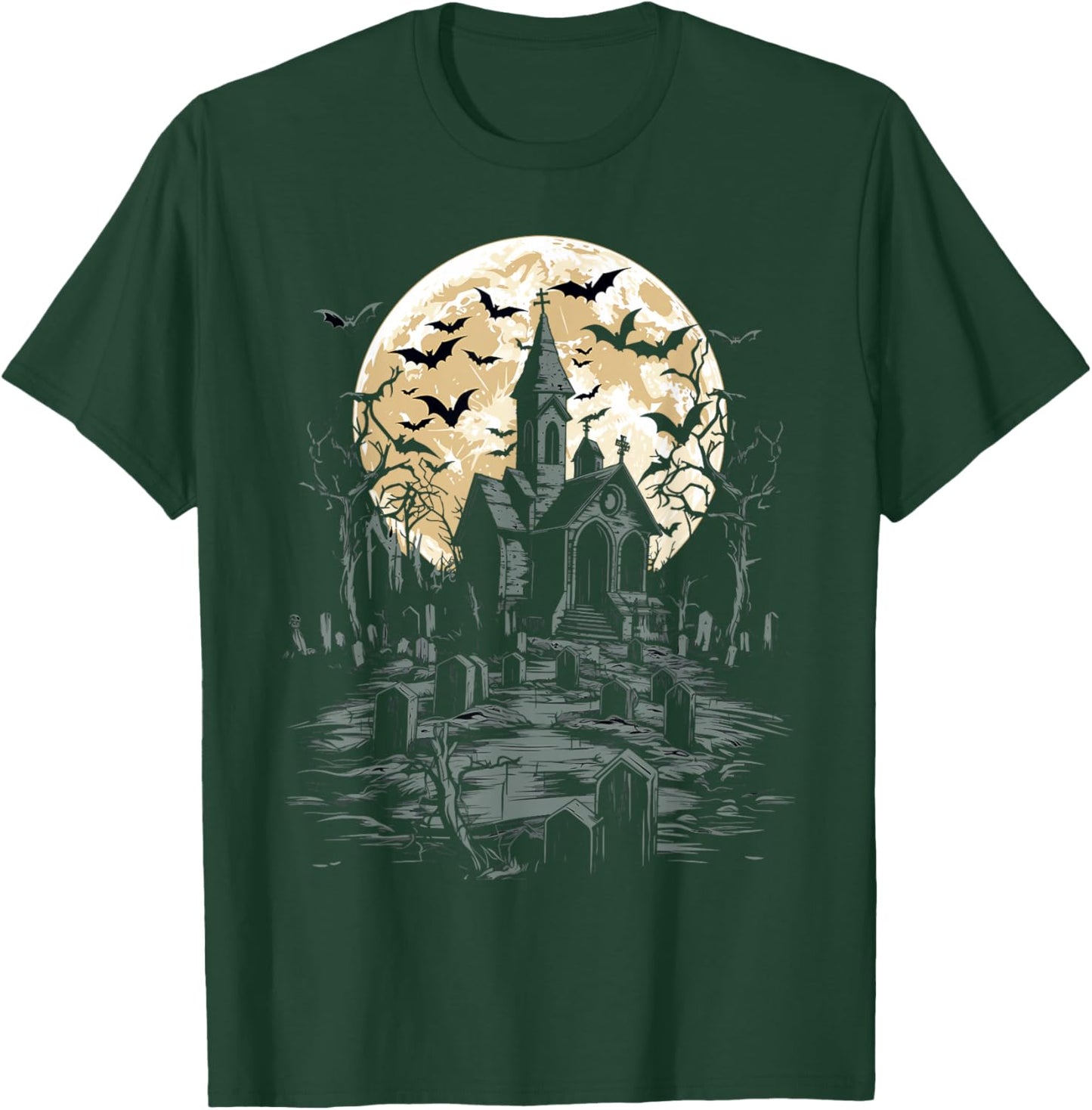 Halloween Spooky Haunted Mansion T-Shirt - T-Shirt | Forest