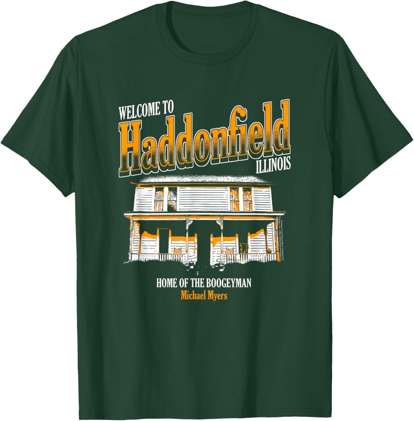 Halloween Welcome to Haddonfield T-Shirt - T-Shirt | Forest