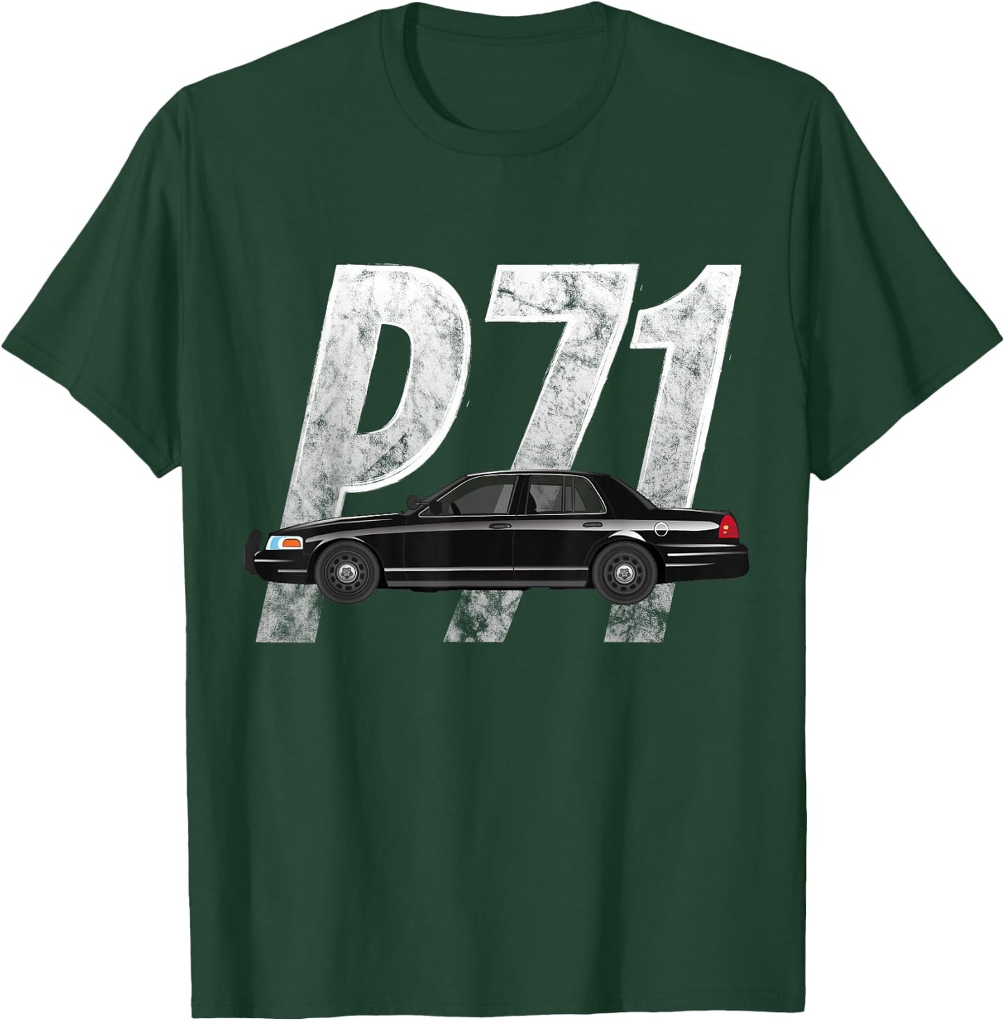 Crown Victoria P71 Cop Car Shirt T-Shirt - T-Shirt | Forest
