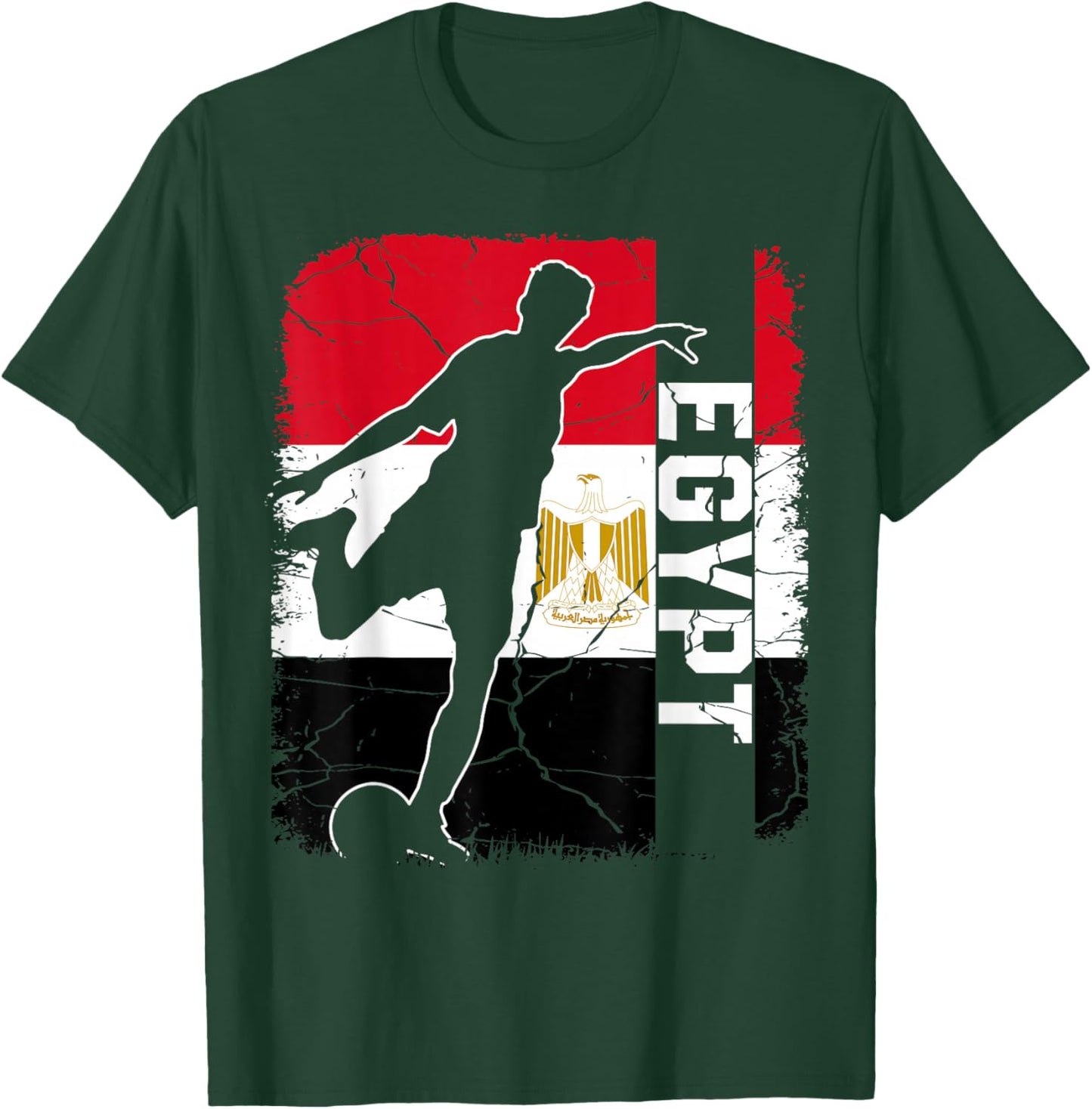 Egypt Soccer Team Egypt Flag Jersey Football T-Shirt - T-Shirt | Forest