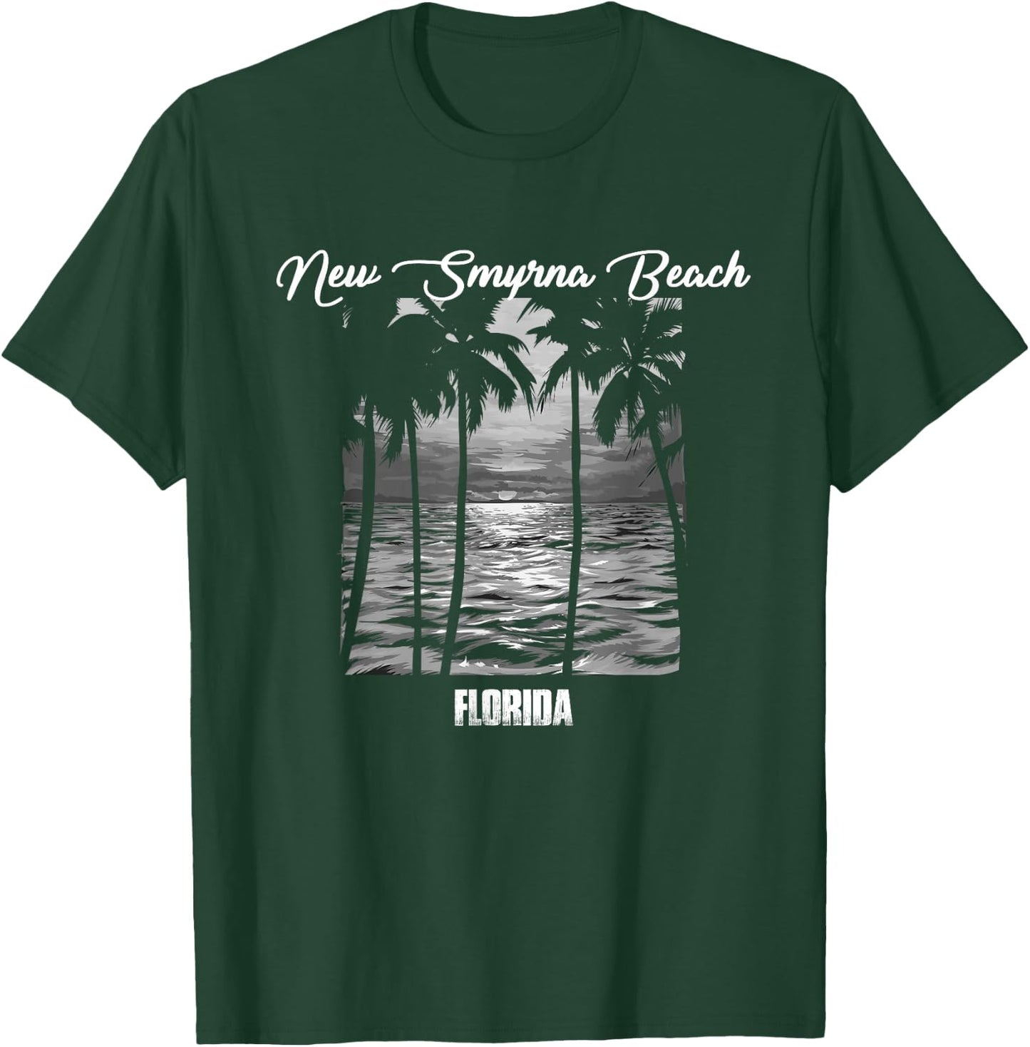 New Smyrna Beach Souvenir - Florida Reminder Men Women Kids T-Shirt - T-Shirt | Forest