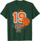 19th Birthday Boy Basketball Player Basketball 19 Years Old T-Shirt - T-Shirt | Forest