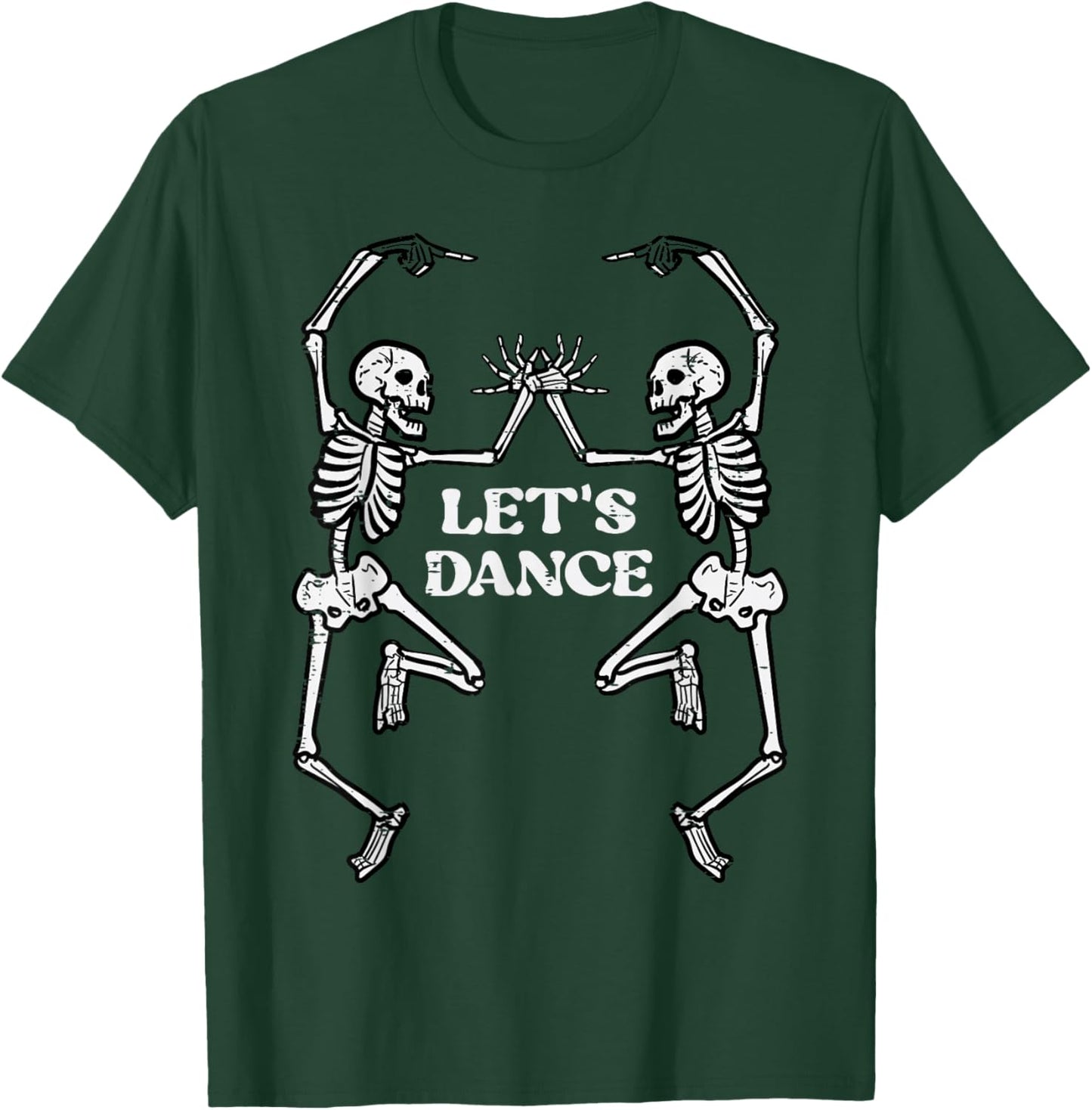Skeletons Lets Dance Goth Halloween Costume Men Women Kids T-Shirt - T-Shirt | Forest