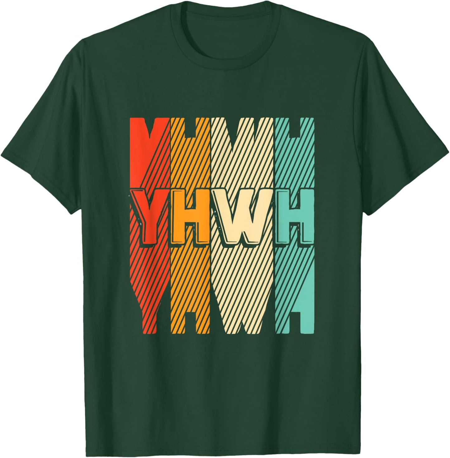 Retro Vintage Paleo Hebrew God Of Israel Yahweh Yhwh T-Shirt - T-Shirt | Forest