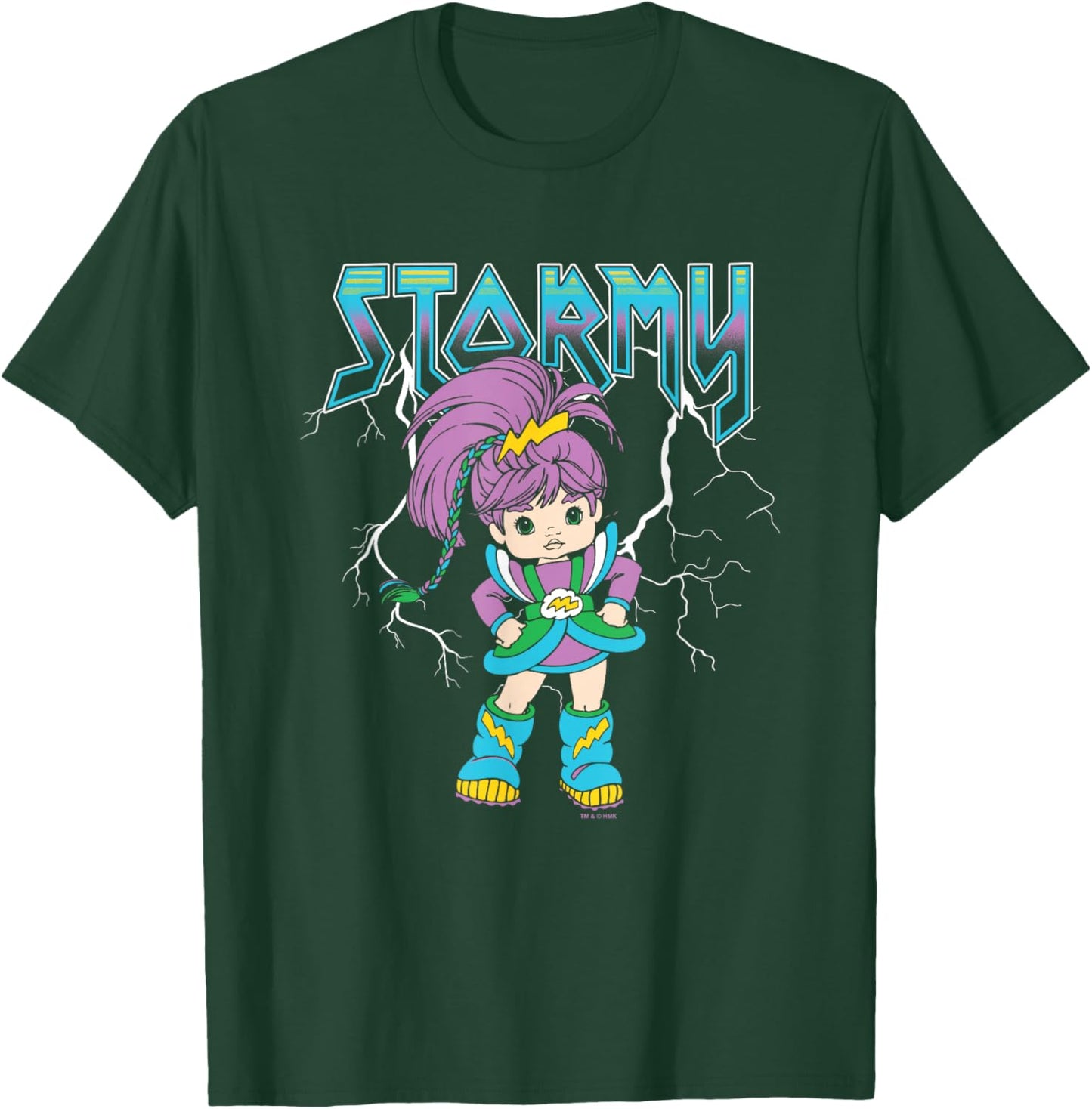Rainbow Brite Stormy Rock Band Style Logo Vintage T-Shirt - T-Shirt | Forest
