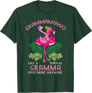 Grammamingo Gramma Flamingo Lover Grandma Grandmother T-Shirt - T-Shirt | Forest
