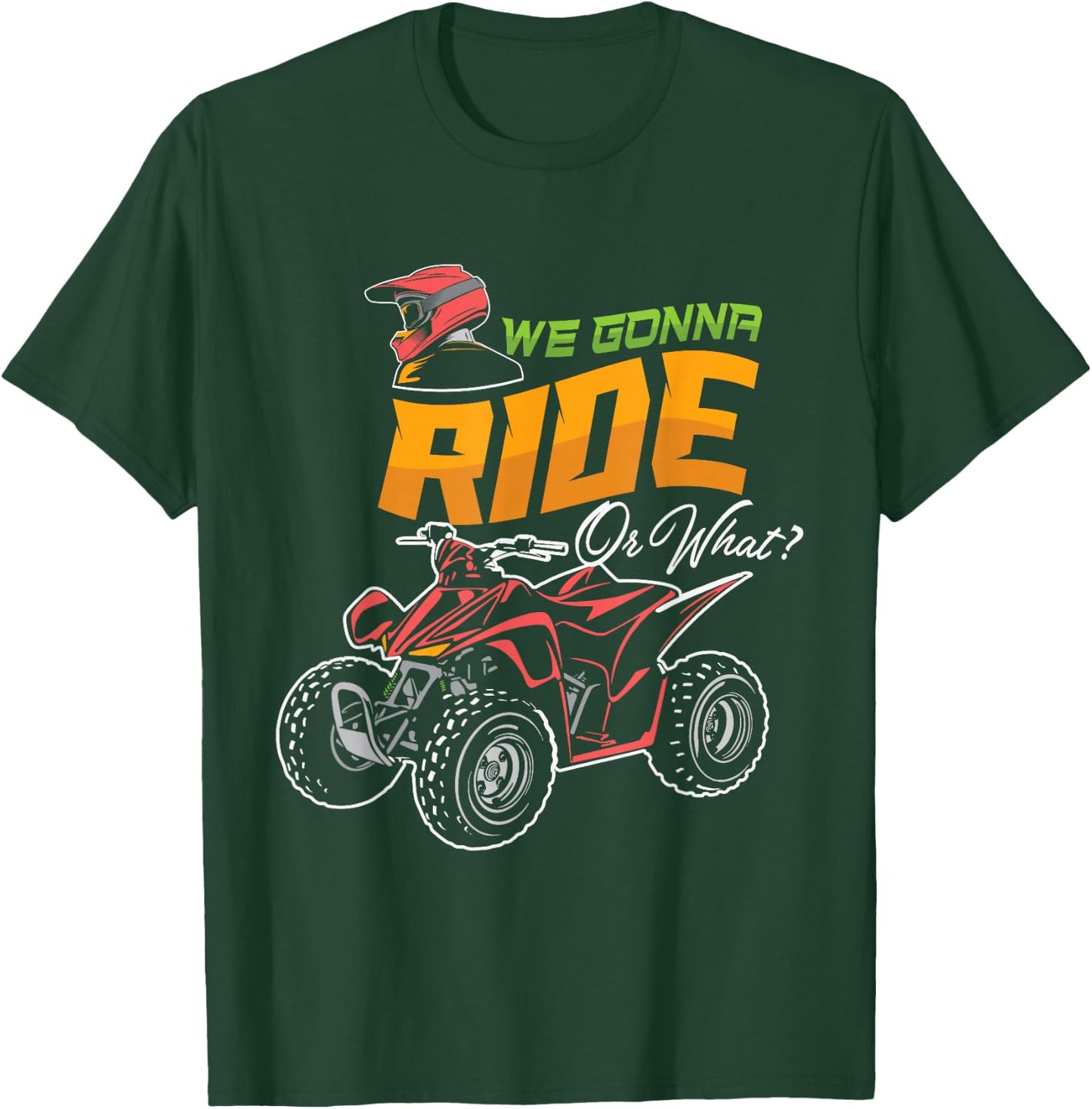 Quad Racing ATV 4-Wheeler Quad Bike Owner Off Roading T-Shirt - T-Shirt | Forest