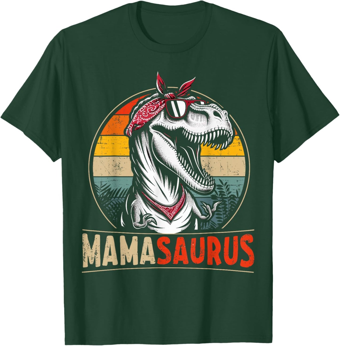 Mamasaurus dinosaur mom for mothers day christmas birthday T-Shirt - T-Shirt | Forest