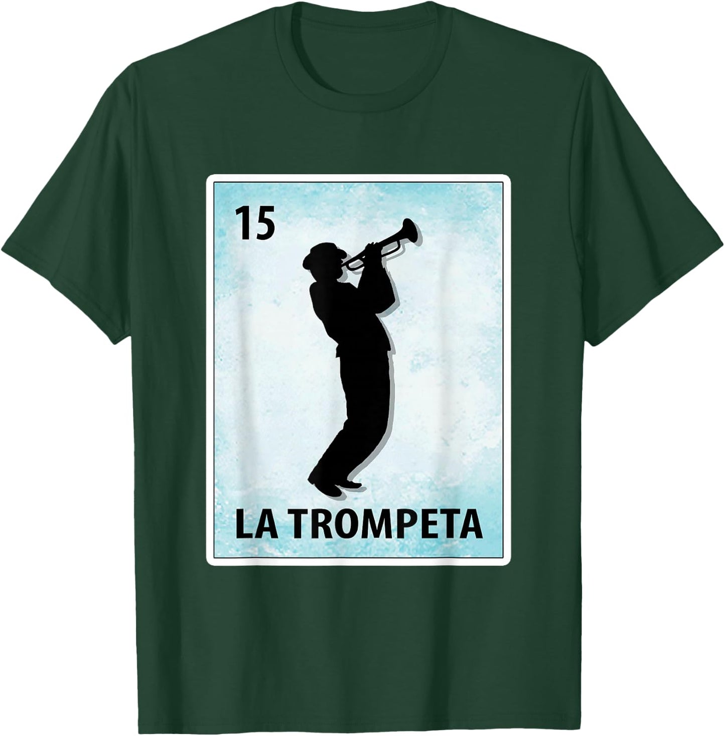 La Trompeta Mexican Trumpet Cards T-Shirt - T-Shirt | Forest