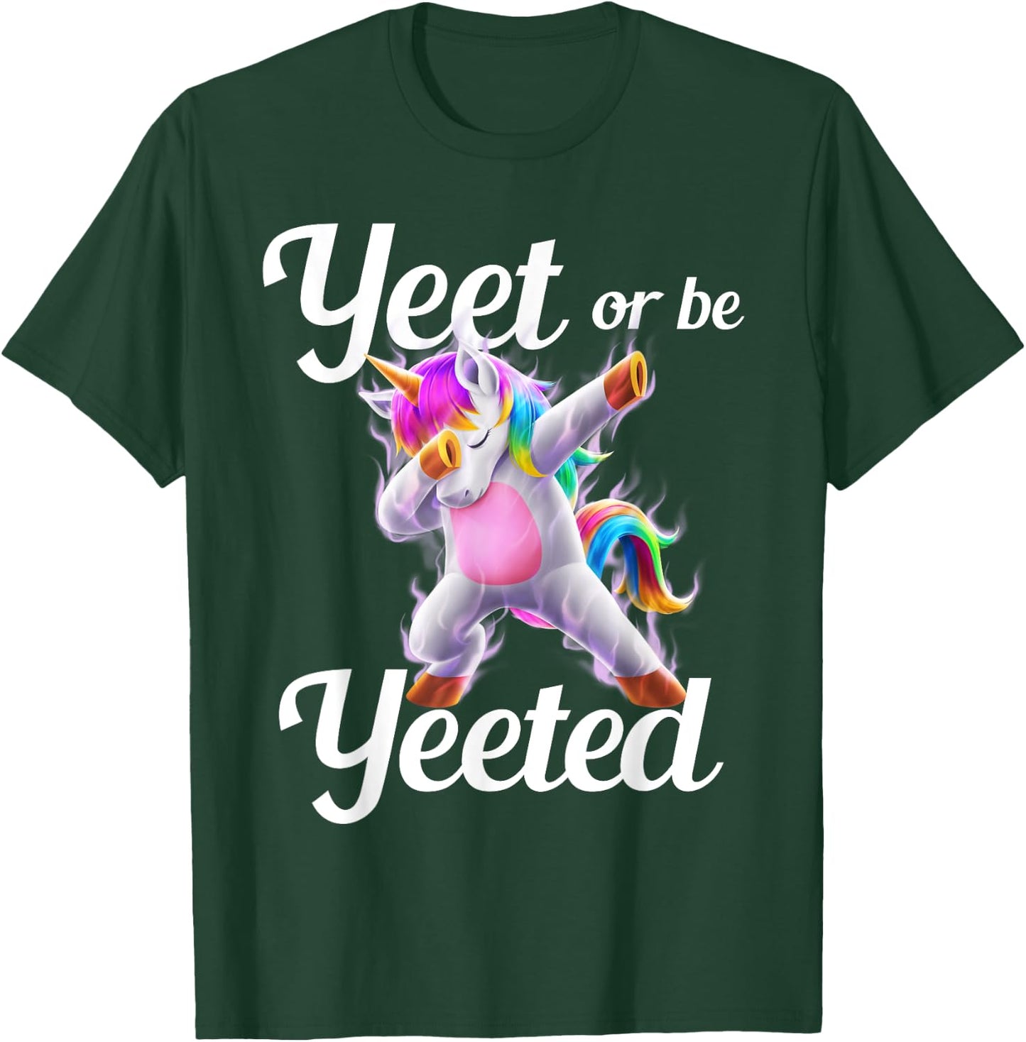 Yeet Or Be Yeeted Dabbing Unicorn Dank Meme Slogan Yeet Kids T-Shirt - T-Shirt | Forest