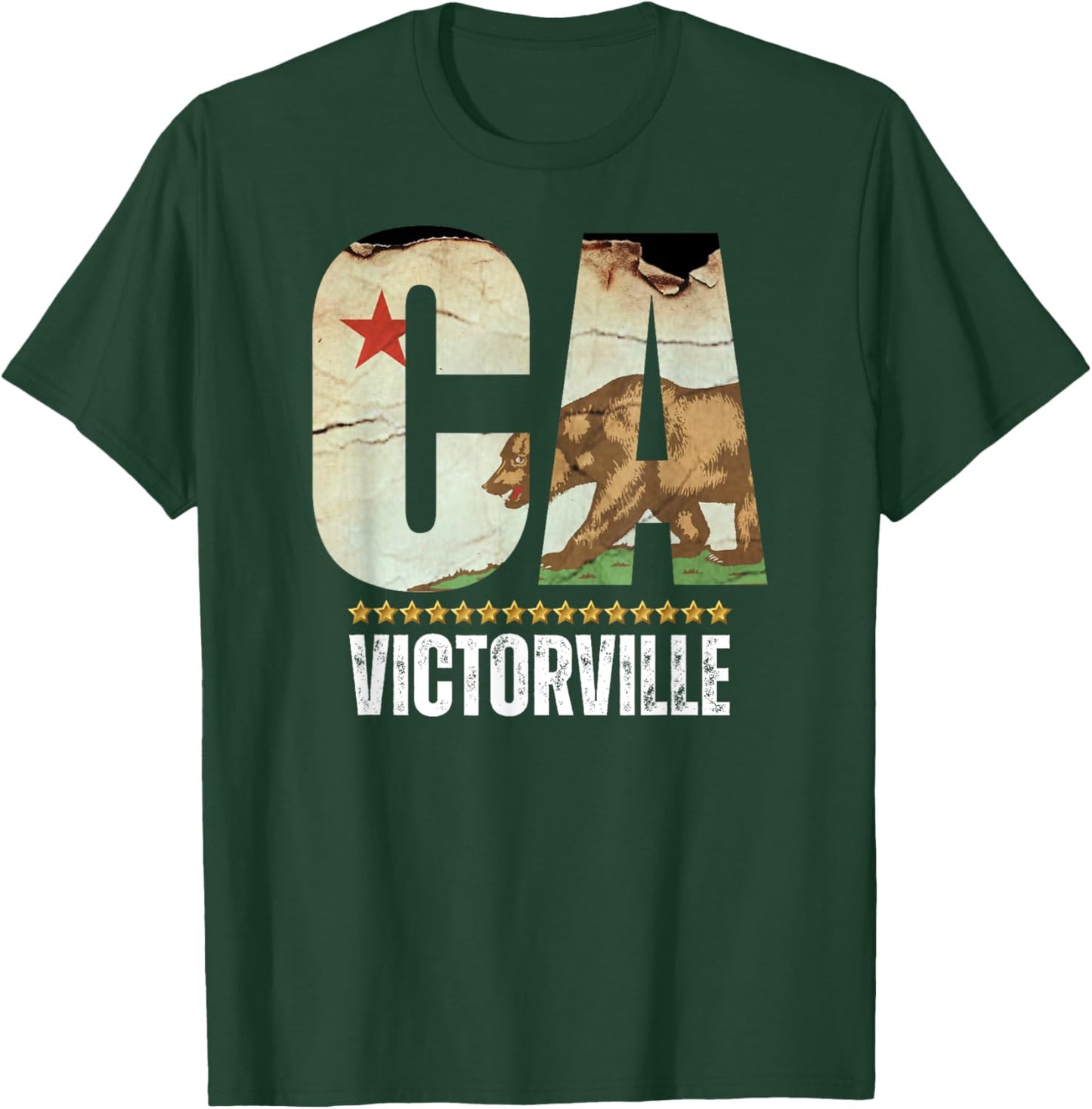 Victorville, California CA, Major USA City T-Shirt - T-Shirt | Forest
