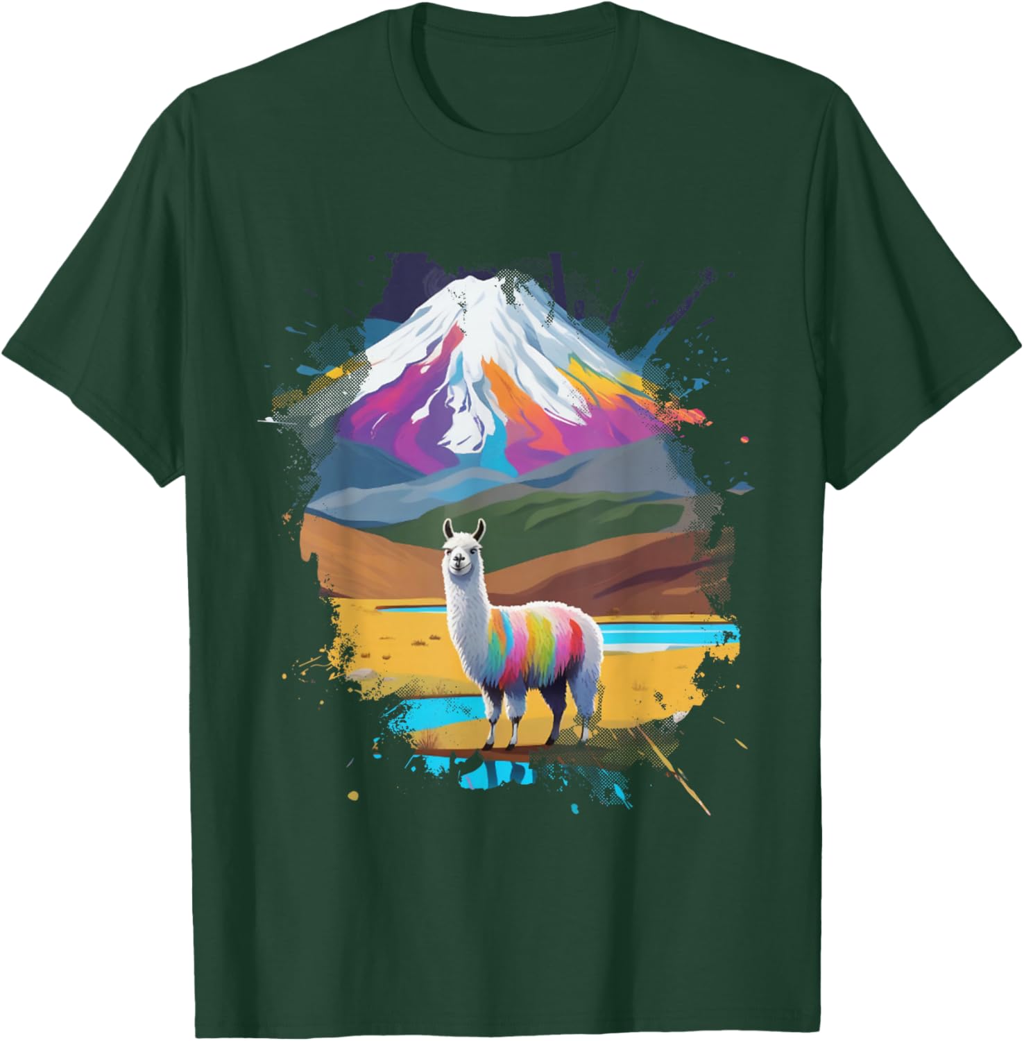 Cute Alpaca Cotopaxi National Park Outfit Llama Ecuador T-Shirt - T-Shirt | Forest