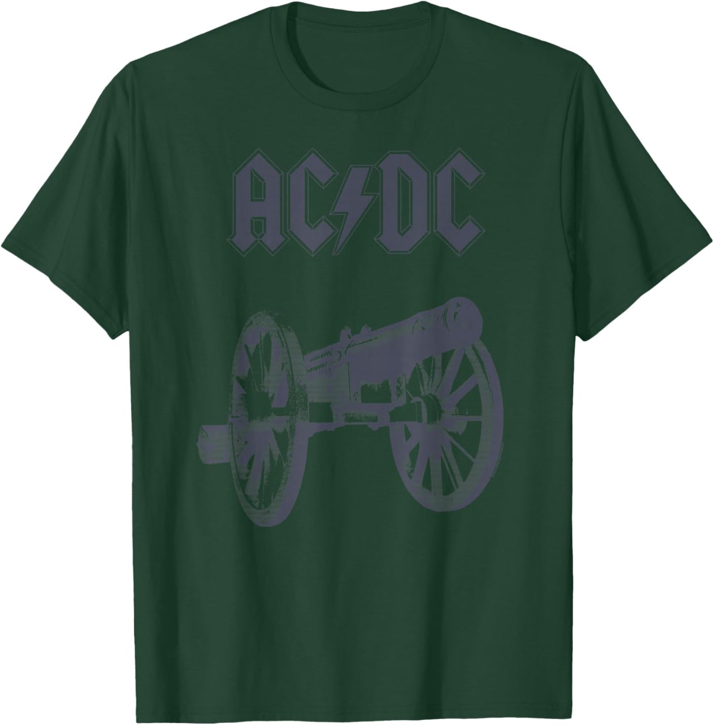 Official AC/DC Cannon Tie Dye Rock Music Band Vintage Logo T-Shirt - T-Shirt | Forest