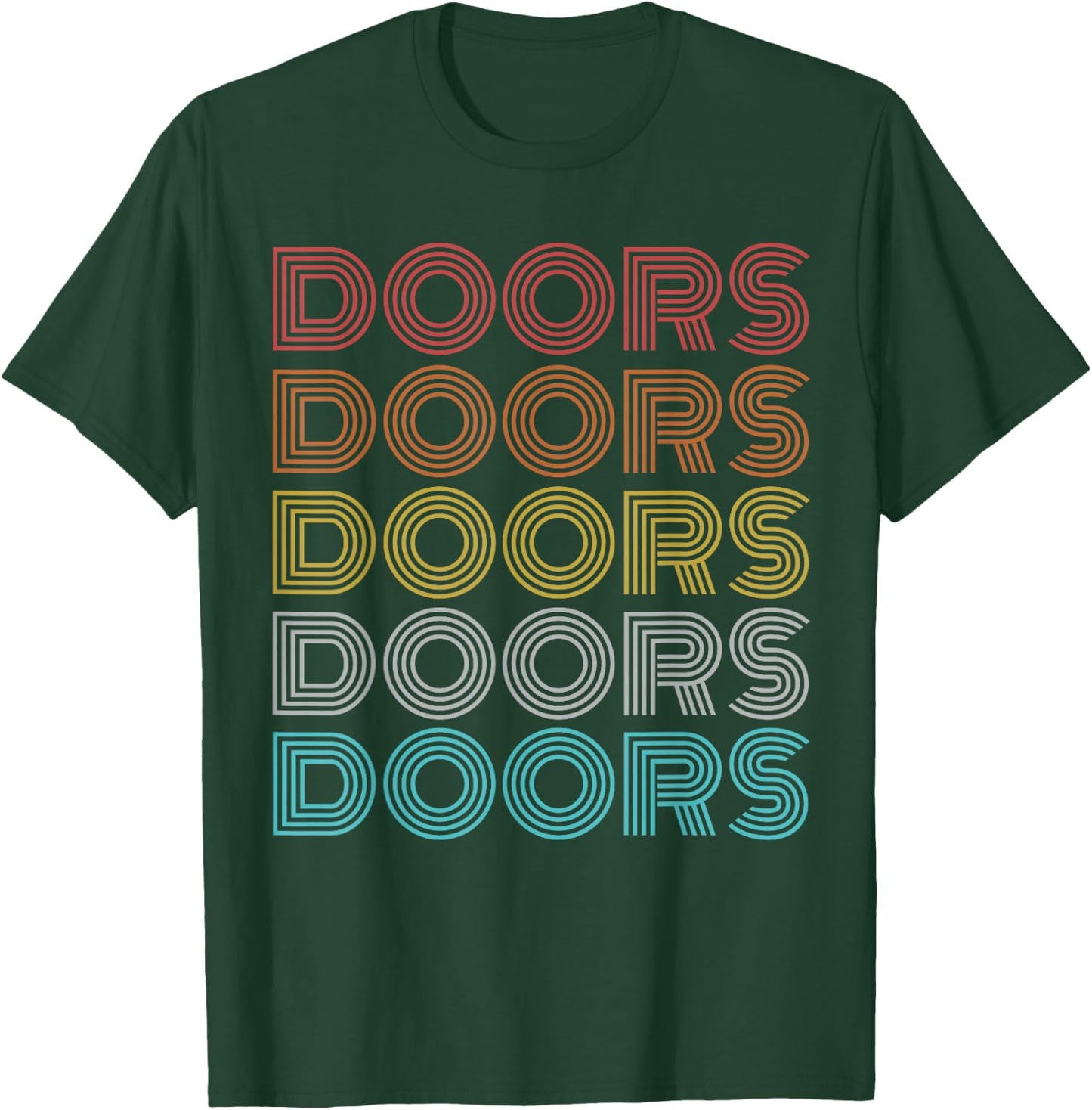 Retro Vintage Doors T-Shirt - T-Shirt | Forest