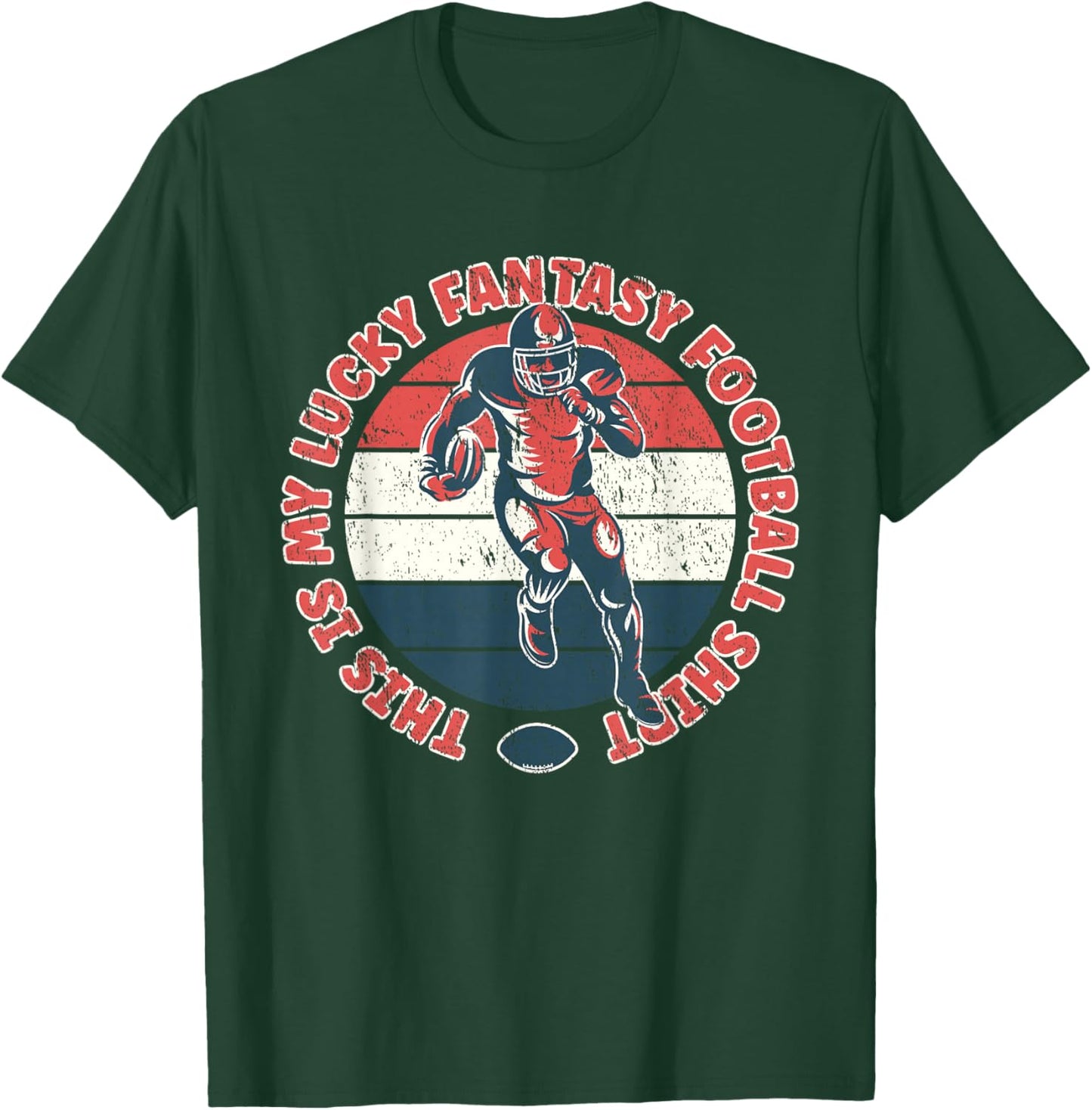 This is My Lucky Fantasy Football Shirt - Draft Day T-Shirt - T-Shirt | Forest