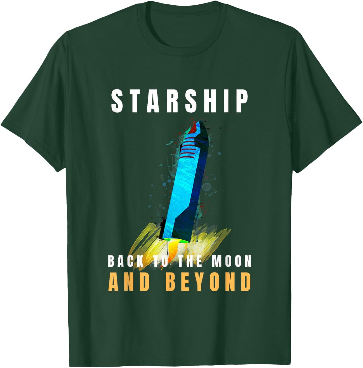 Starship Boca Chica Starbase | Starship Texas Starbase T-Shirt - T-Shirt | Forest
