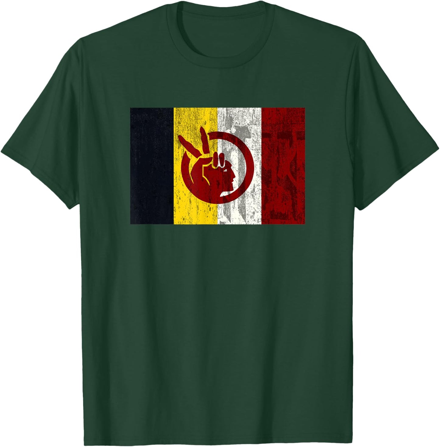 DISTRESSED American Indian Movement T-Shirt - T-Shirt | Forest