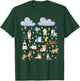 Funny English Idiom Raining Cats and Dogs Puppies Kitten pet T-Shirt - T-Shirt | Forest