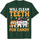 Will Clean Teeth for Candy Dental Assistant Spooky Halloween T-Shirt - T-Shirt | Forest