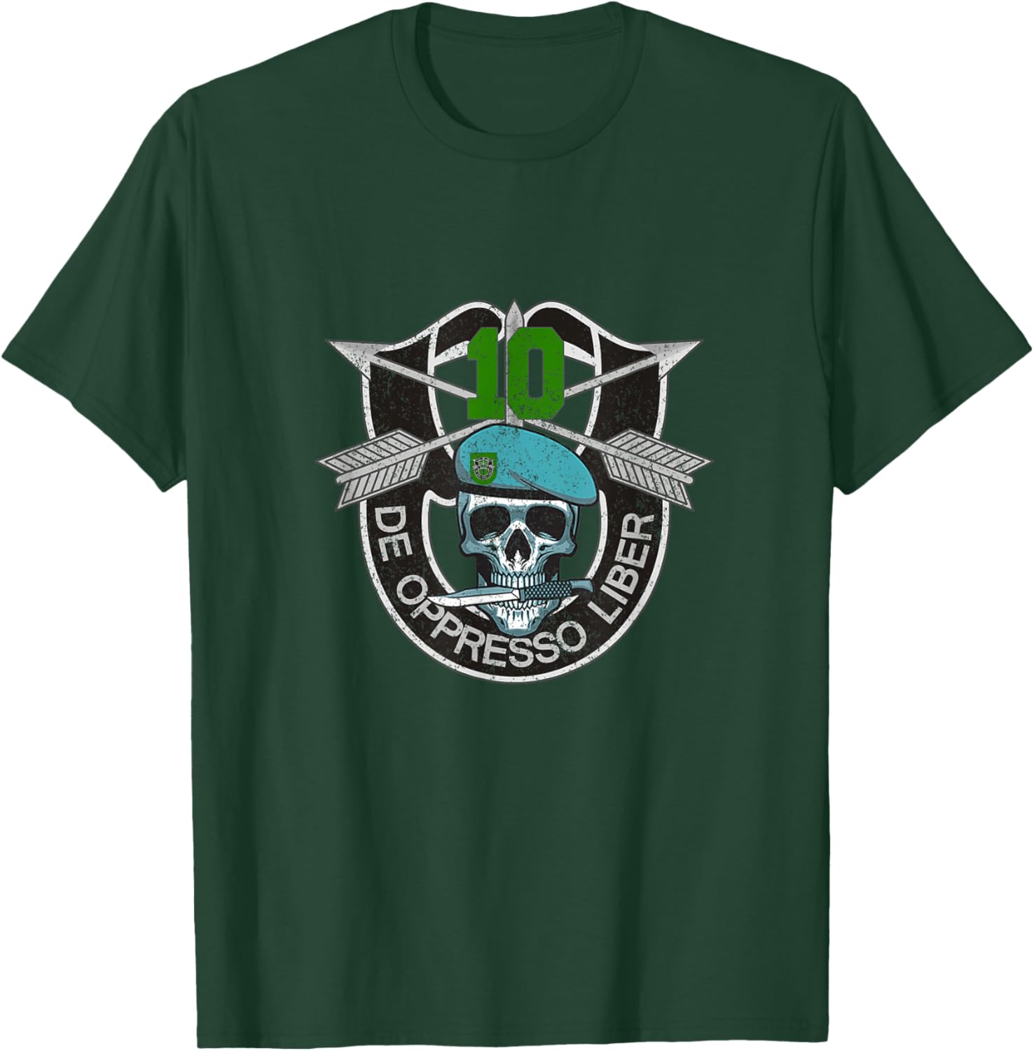 10th Special Forces Group Veteran 10th SFG 4th of July T-Shirt - T-Shirt | Forest