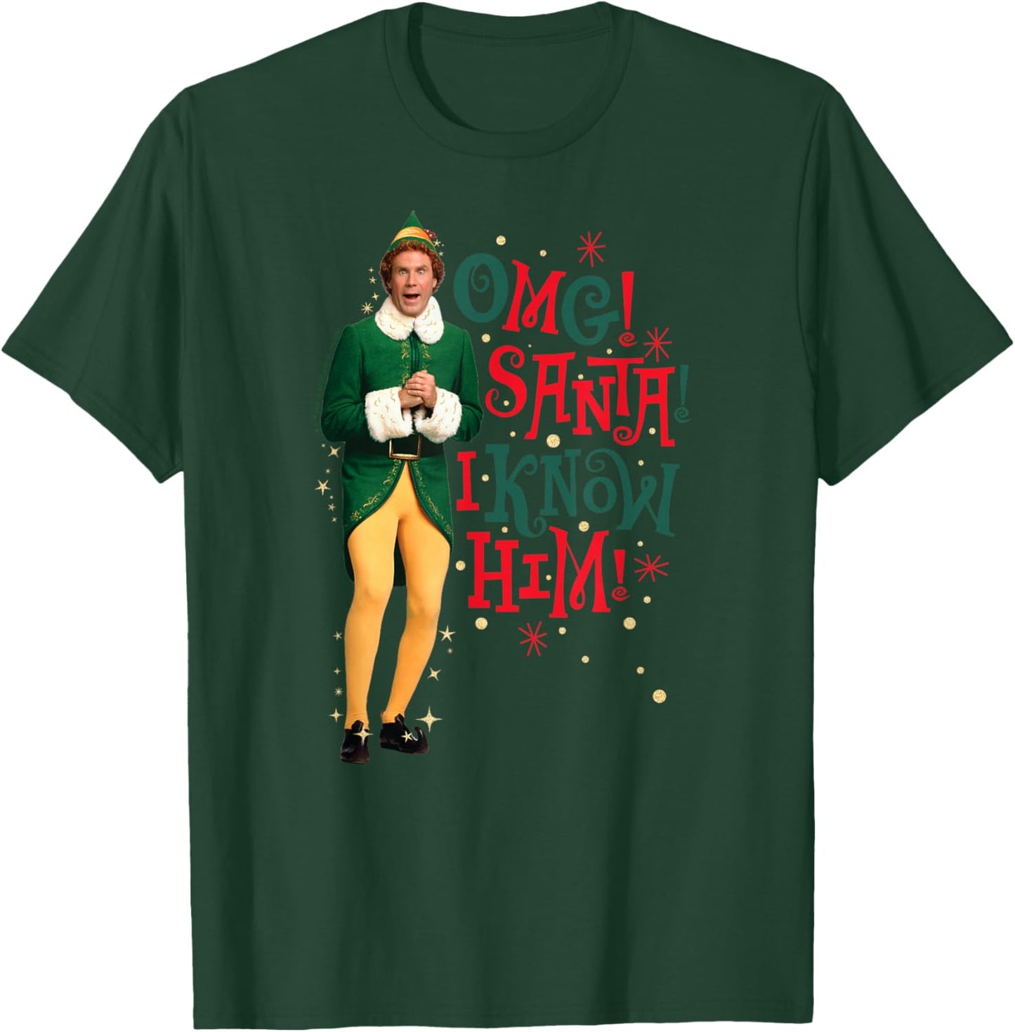 Elf - OMG I Know Him T-Shirt - T-Shirt | Forest