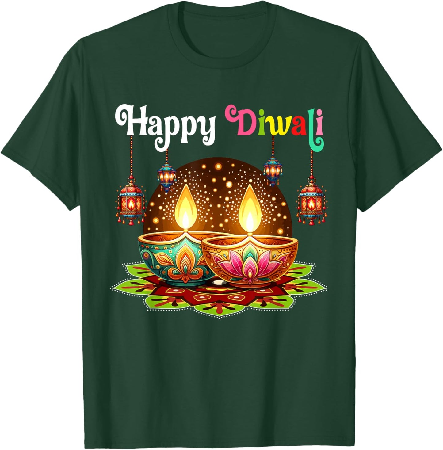 Happy Diwali Funny Festival Proud Indian Matching Family T-Shirt - T-Shirt | Forest