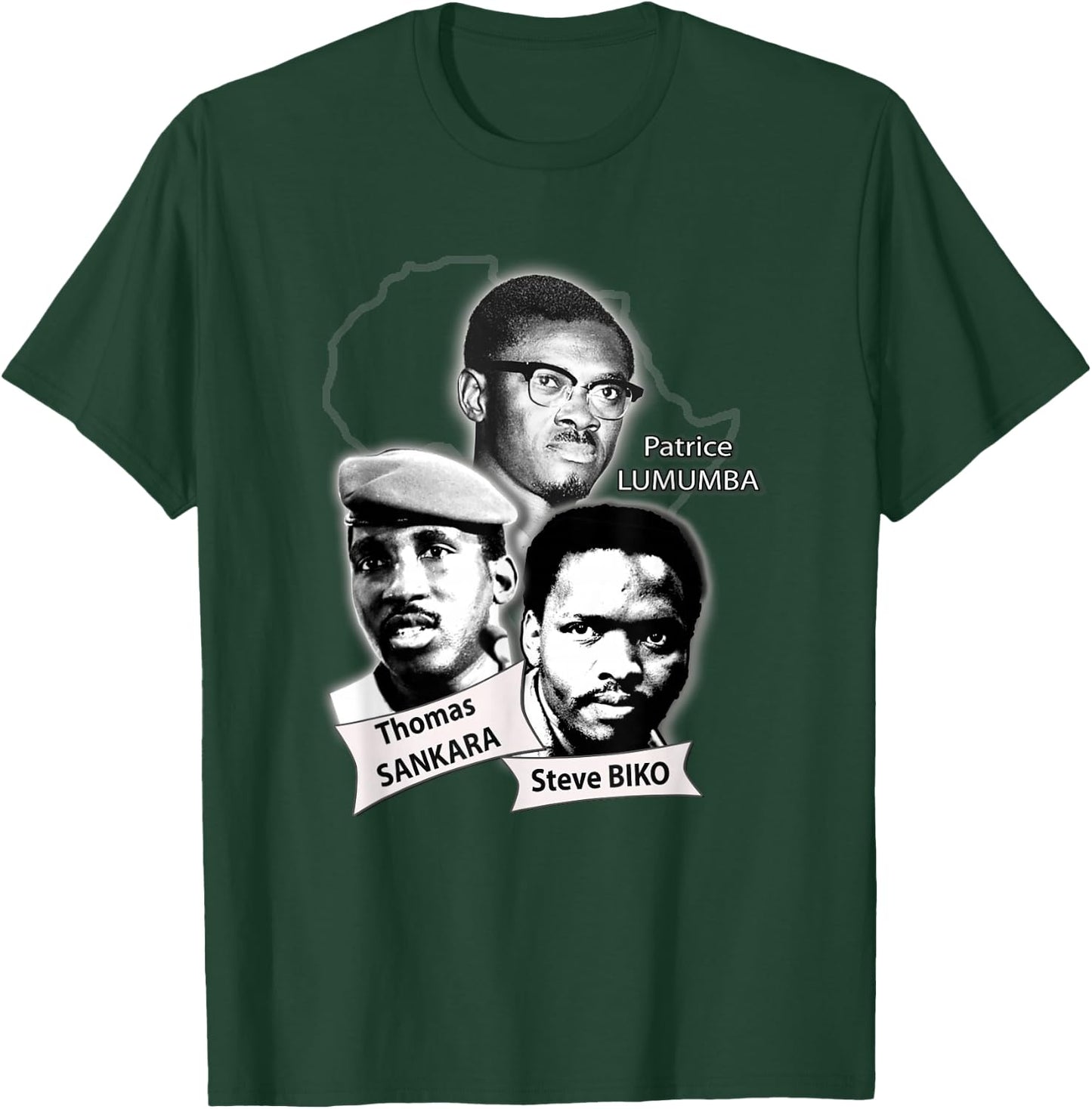 Patrice Lumba, Thomas Sankara, Steve Biko T-Shirt - T-Shirt | Forest
